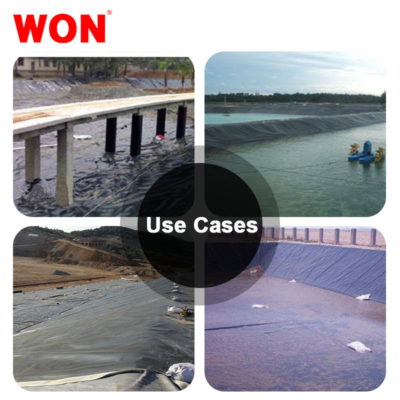 Agricultural Pond Liner 1mm Waterproof HDPE Landfill Geomembrane Liner 0.75mm 1.5mm Pond Liner Geomembranes