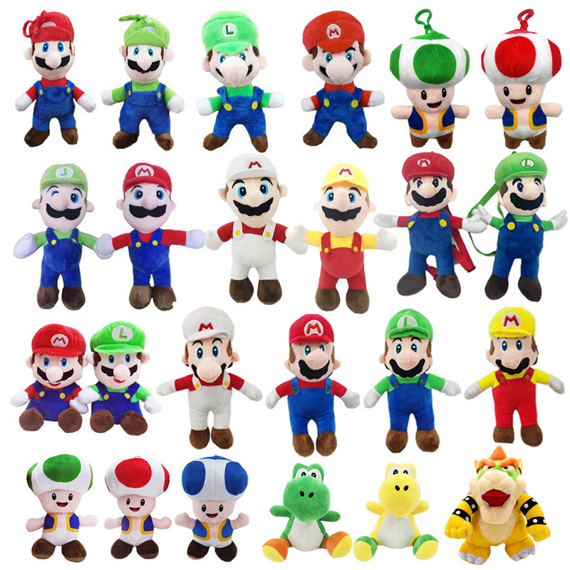 Wholesale Mario Doll Toy Soft Stuffed Animal Dolls Kids Children Birthday Christmas Gift Super Bros Plush Toy