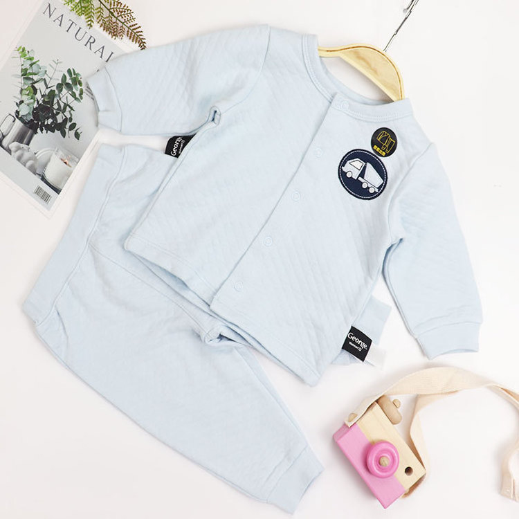 New autumn and winter baby cotton clothes warm split button coat foreign trade children's clothing