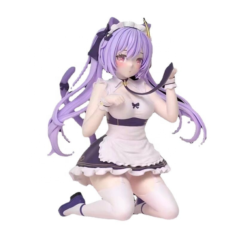 Figure Genshin Impact Keqing Cat Ear Maid Sexy Girl Action Figurine PVC Anime Collectible Model Doll Toys Gifts