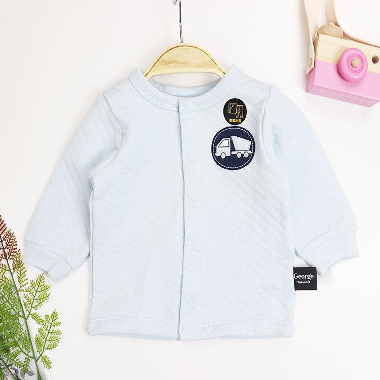 New autumn and winter baby cotton clothes warm split button coat foreign trade children's clothing