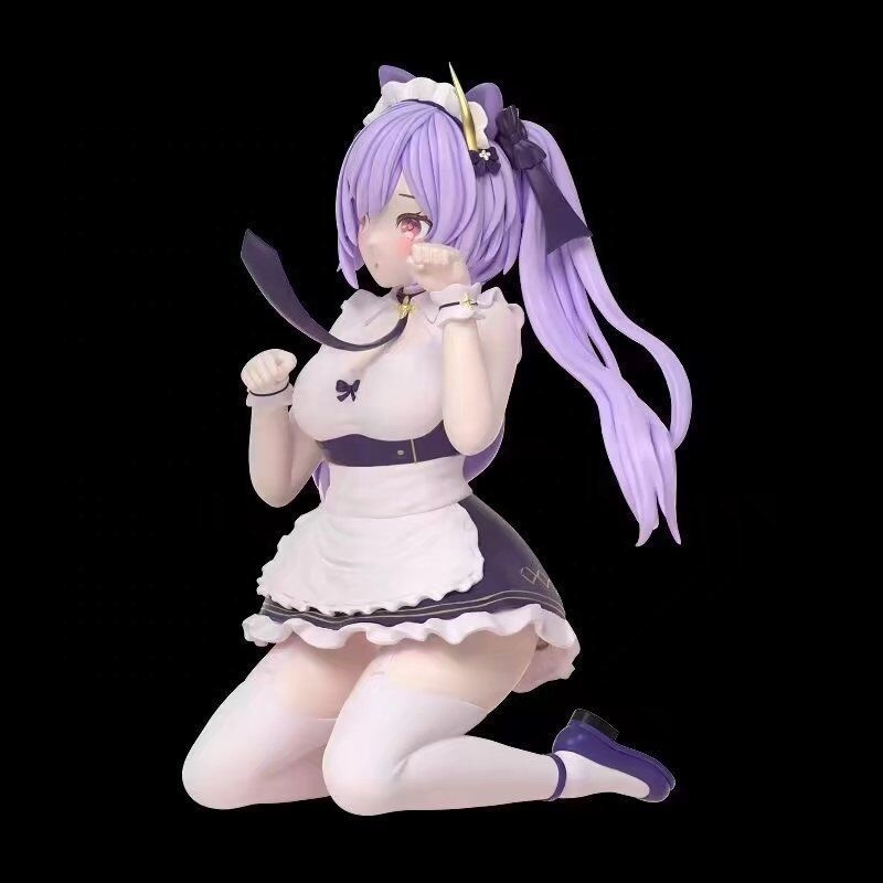 Figure Genshin Impact Keqing Cat Ear Maid Sexy Girl Action Figurine PVC Anime Collectible Model Doll Toys Gifts