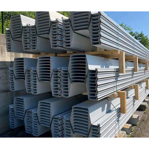 Vinyl Pvc Sheet Pile Interlocking Z Type Corrugated Plastic Retaining Wall For River Bank Protection