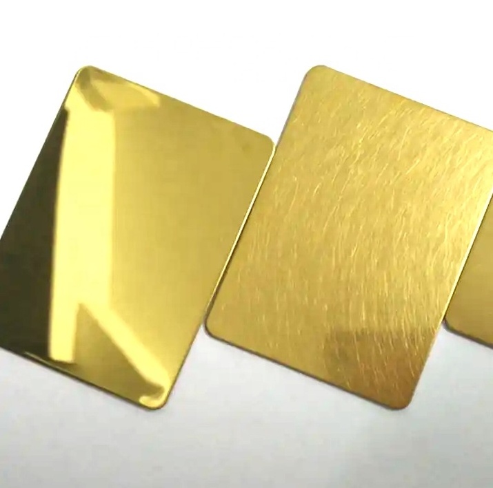 Gold mirror 304l for sheets 304 thick 5mm thickness plate/sheet food grade stainless steel sheet