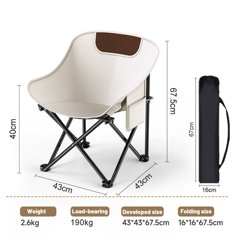 Wholesale Outdoor Furniture Kermit Chair Portable Foldable Stackable Picnic Canvas Wood Camping Folding Chair