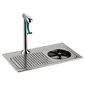 98551-AF Bar Series Faucets Combined Glass Rinser Cup Rinser with Pedestal Push Back Single Glass Filler