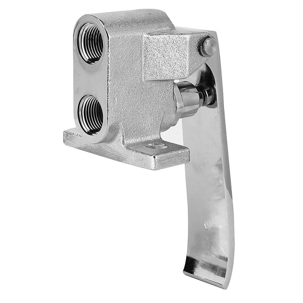 F-901A lavatory toilet accessories Chrome Plate faucet Knee Pedal Flush Valve For Kitchen Bathroom Faucet