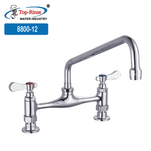 8800-12 8 "Central Deck mounted Workboard Faucet Commercial bathroom kitchen Sink Mixer Faucet With 12" Spout