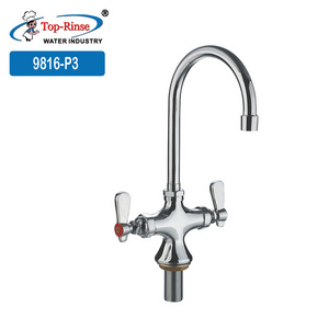 Gooseneck Cold And Hot Water Mixing Brass Faucet Bathroom Basin Faucet Kitchen Sink Faucet