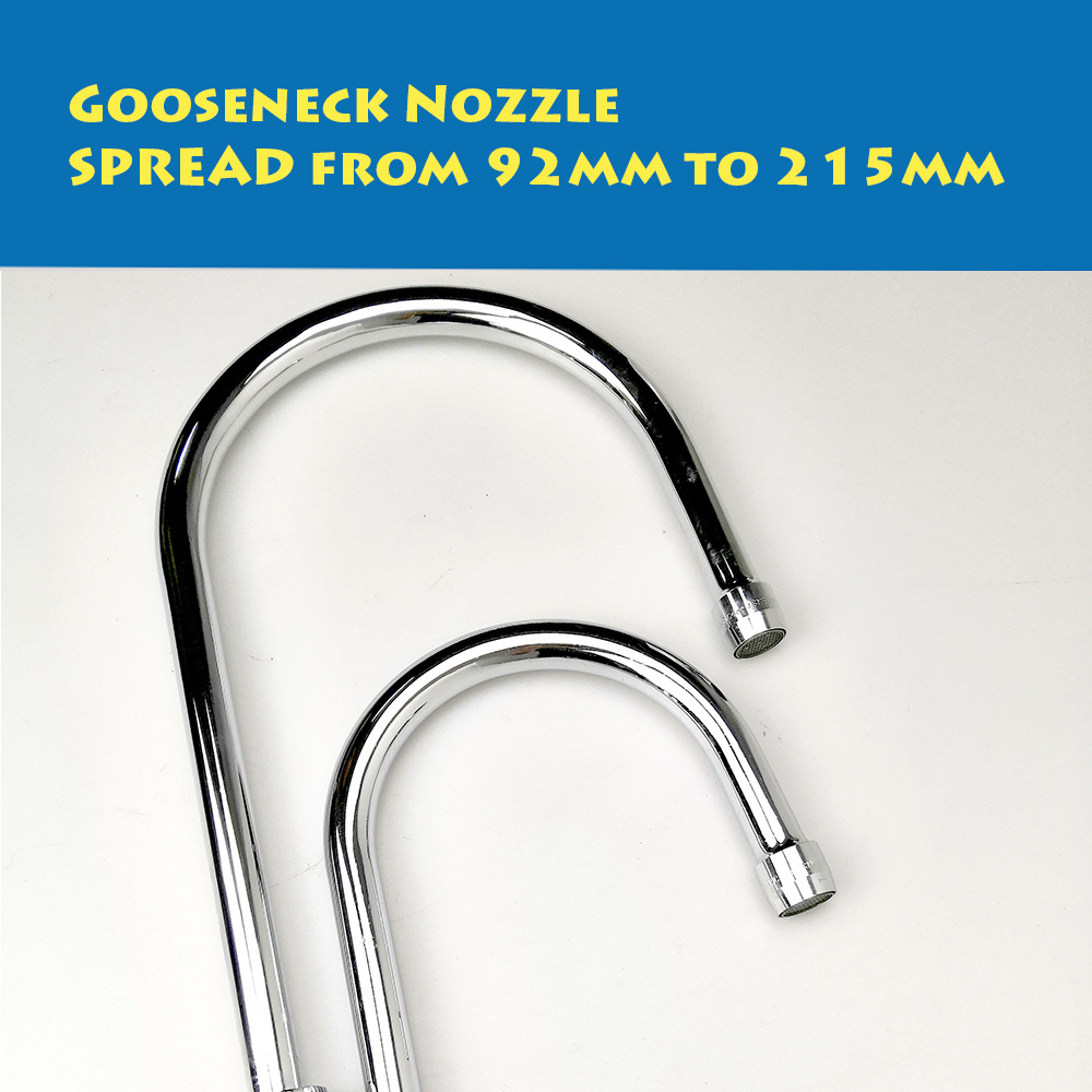 Brass Kitchen Sink Tap Single Hole Pull Down Metal Kitchen Mixer Faucet With gooseneck nozzle mixer tap