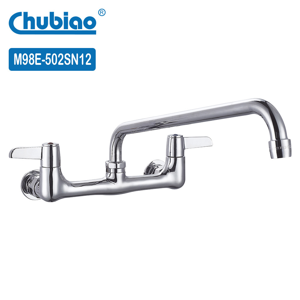 American Standard Wall Mount 2-Handle Kitchen Faucet in Polished Chrome Sinks Wall Mount Utility Faucet