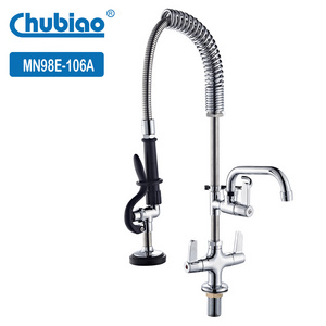 Low price brass construction hotel restaurant kitchen equipment pre rinse faucet parts