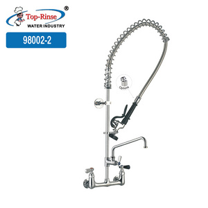 Best selling Pre Rinse Unit Pull Down Spring Loaded Single Spray Pre Rinse Tap Long Neck Pre Rinse Kitchen Sink Faucets