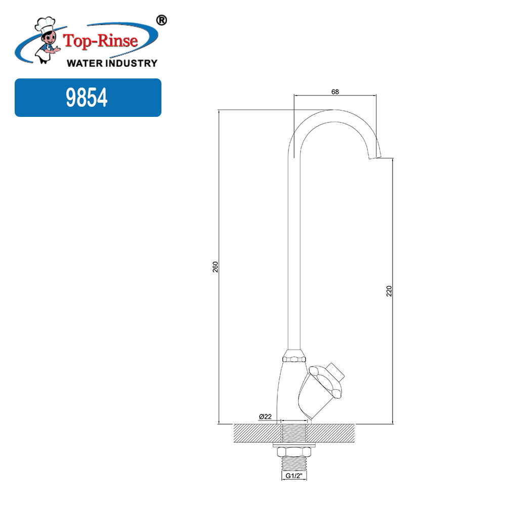 Good Quality Small Affordable Kitchen Sink Hot and Cool Water Mixture Faucet Set with Brass Cartridge Hotel Kitchen Dual Handle