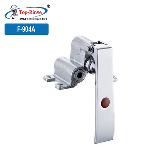 F-904A One Channel Pedal Chrome Brass Kitchen Faucet Automatic Mixing Warm Water Cast Knee Pedal Valve Tap