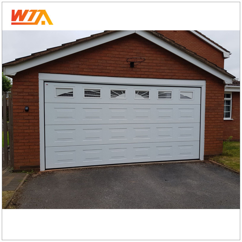 In stock 16X7 16X8 White color Steel garage door with 40 mm thickness Insulation panel