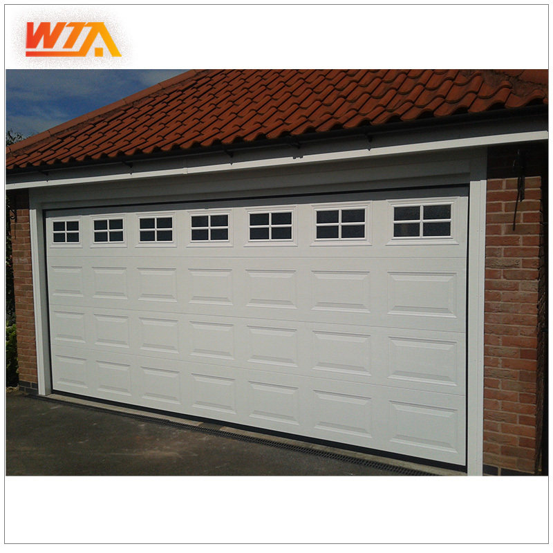 In stock 16X7 16X8 White color Steel garage door with 40 mm thickness Insulation panel