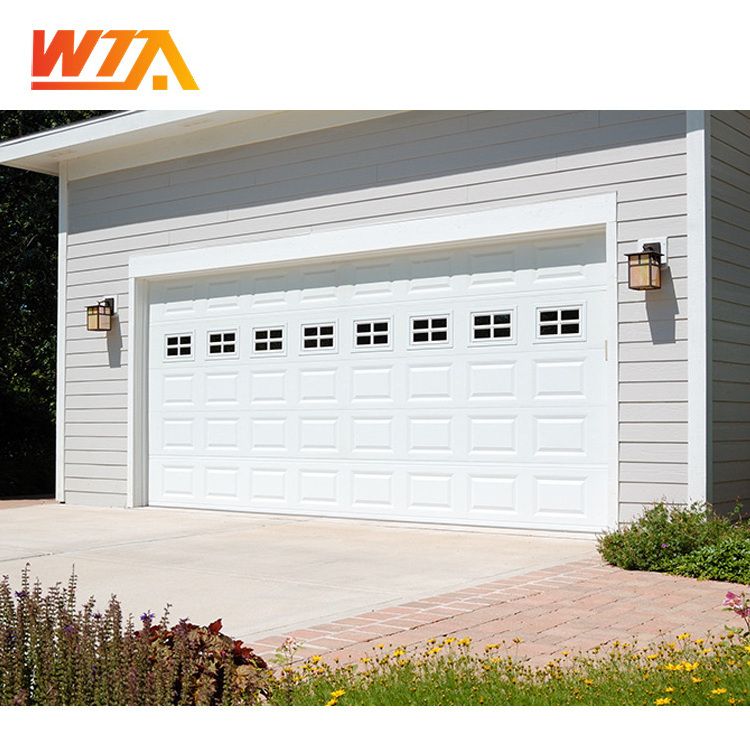 In stock 16X7 16X8 White color Steel garage door with 40 mm thickness Insulation panel