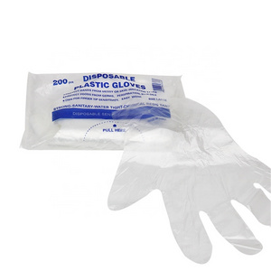 Food Preparation - Cleaning Poly Disposable PE Plastic Gloves