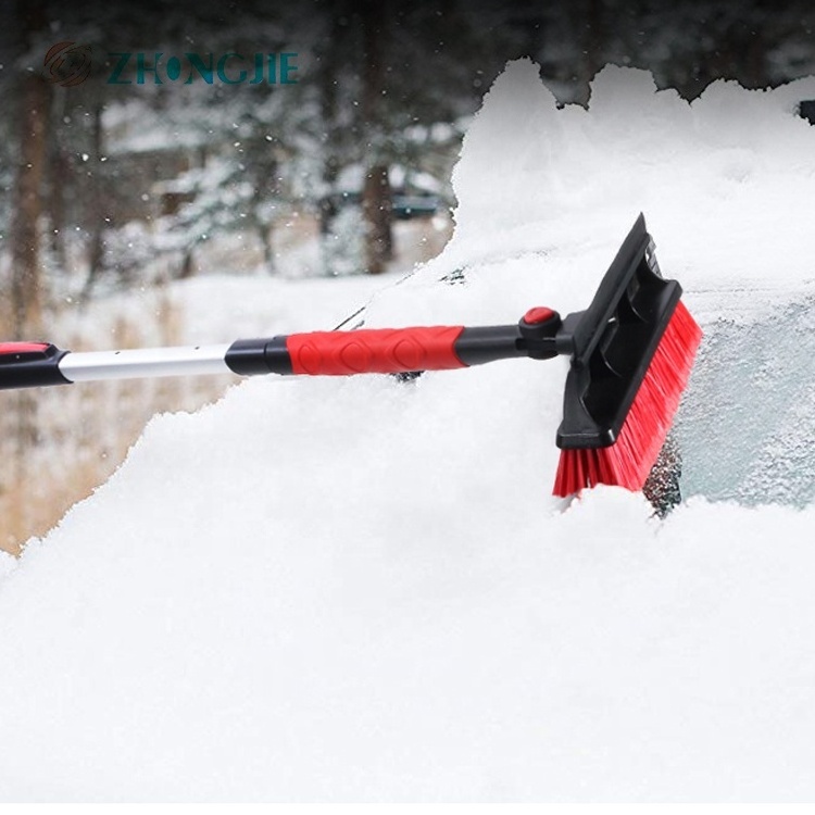 Extendable Deicing Shovel Snow Brush Frost Remover Car Ice Scraper