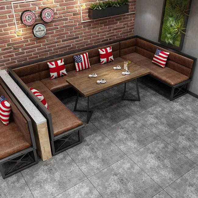 Manufacturer commercial furniture fast food restaurant cafe restaurant sofa seating booth