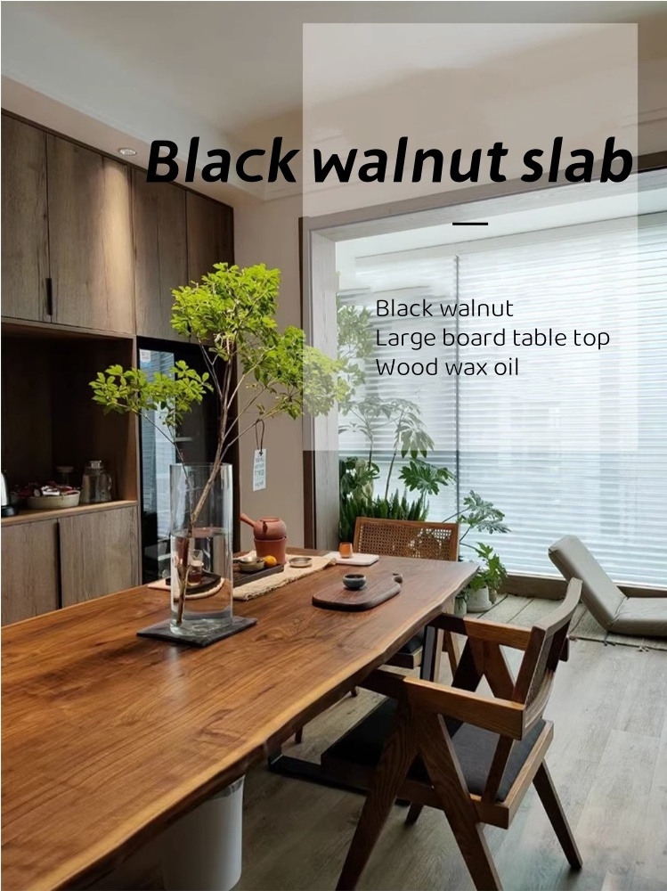 Top Selling outdoor vintage furniture live edge slab Solid Wood 