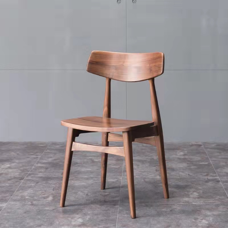 Commercial Nordic retro classic solid wood arm Hans Wegner horne office restaurant dining kitchen wooden chair