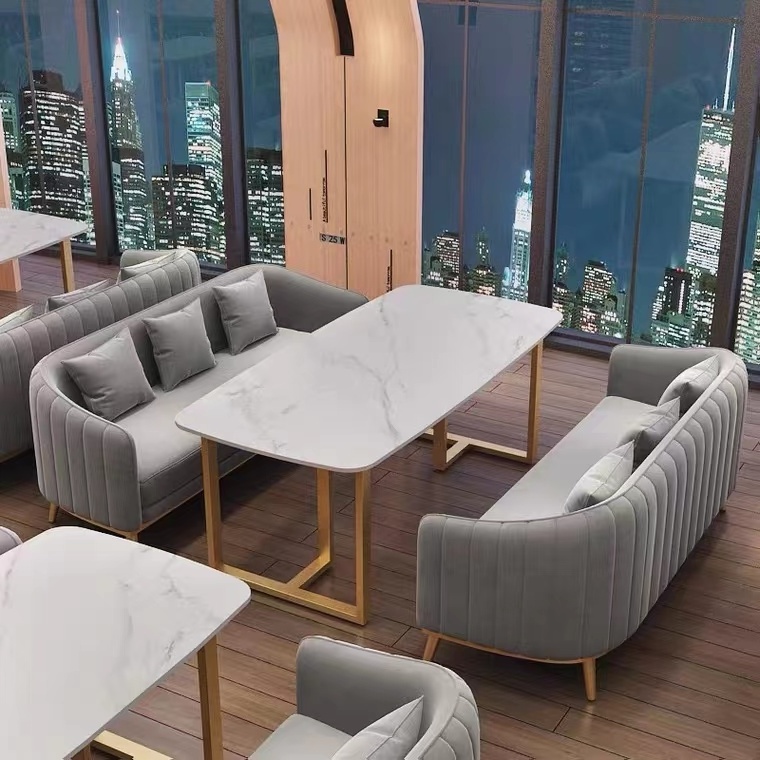 Modern reception meeting waiting chair living room sofa bench salon furniture pink waiting sofa with 3 seats