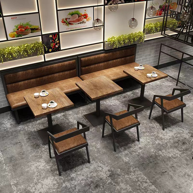 Manufacturer commercial furniture fast food restaurant cafe restaurant sofa seating booth