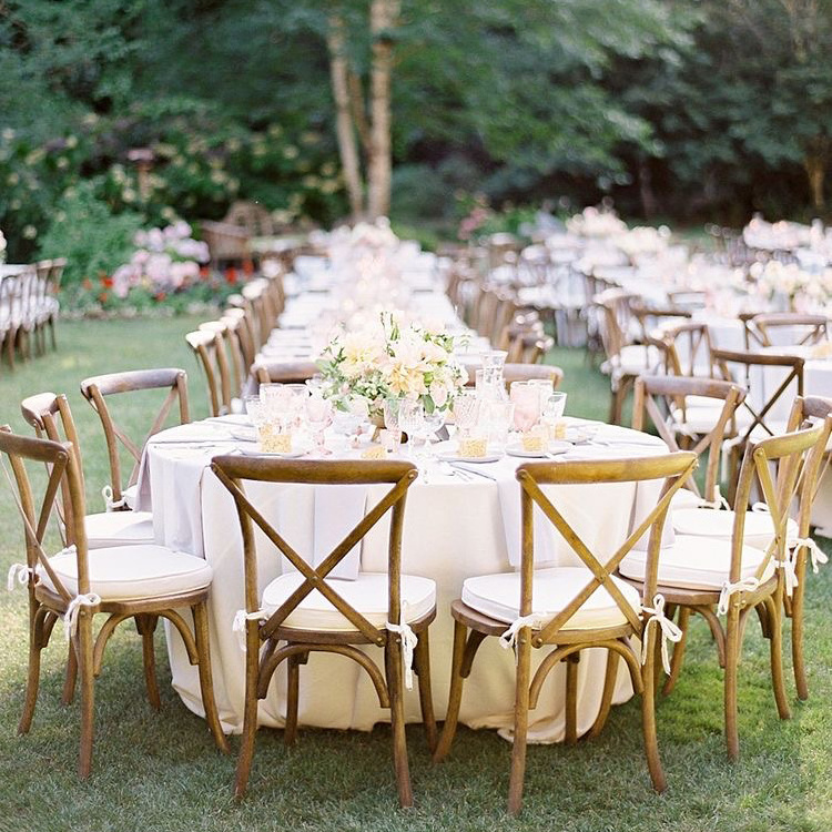 Wholesale furniture Garden dining Party bamboo stackable wedding outdoor banquet chairs