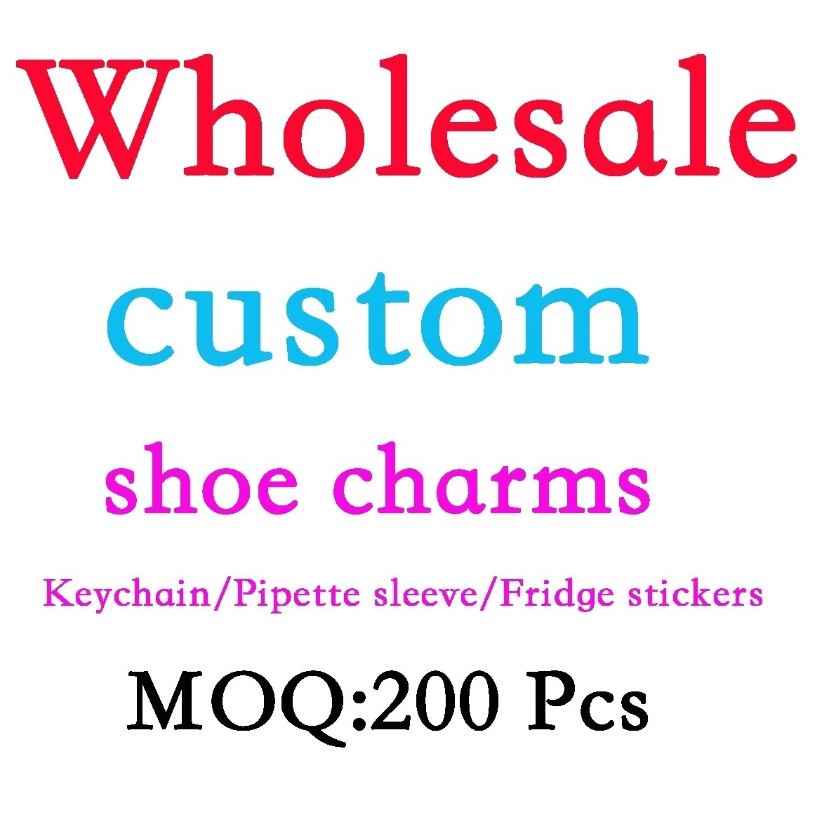 2024 Stanley Cup New Design PVC Shoes Charm  Model Rubber Decoration with Factory Direct Straight Hair Shoe Buckle