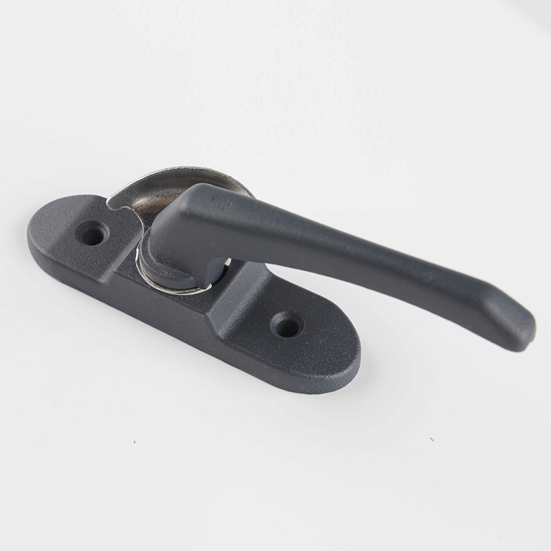 Long handle  crescent lock black window  lock with HOOK