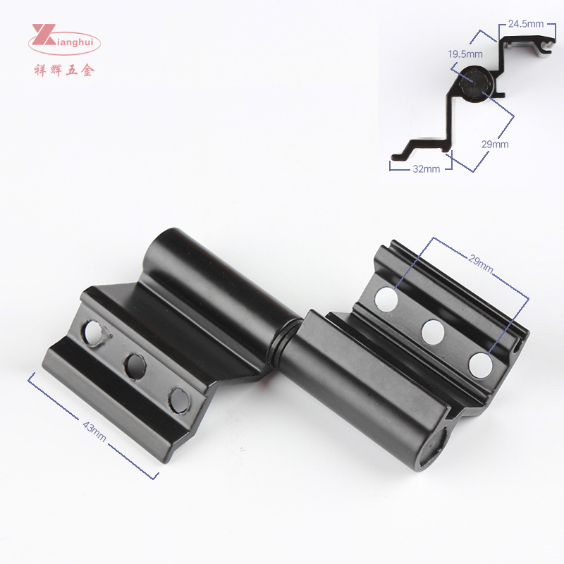 Aluminium alloy  Pivot Hinge Black Aluminium Door Hinge