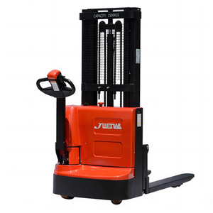 JUELI Factory Outlet 1T 1.5T 2T 2.5T 3T 1.5 Ton Automatic Electric Stacker, Hydraulic Electric Forklift Pallet Stacker