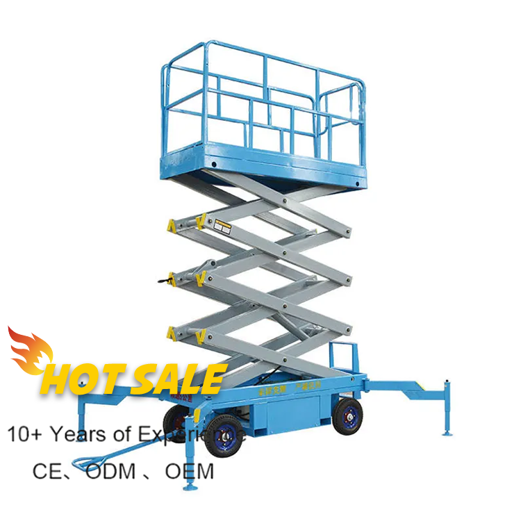 Provide Odm Services Self-Propelled Mobile Hydraulic Electric Scissor Goods Lifting Platform With Outriggers