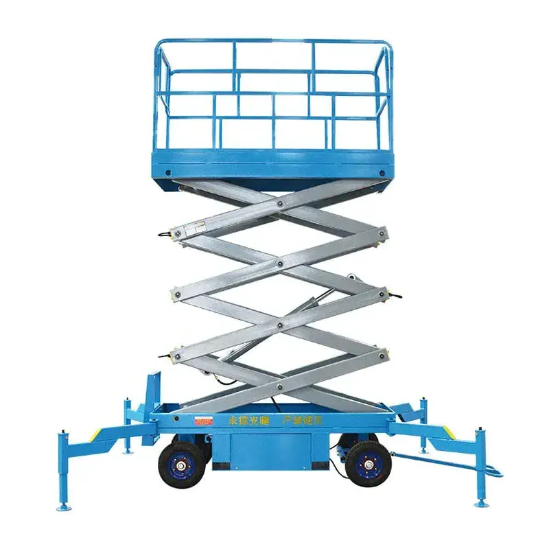 Provide Odm Services Self-Propelled Mobile Hydraulic Electric Scissor Goods Lifting Platform With Outriggers