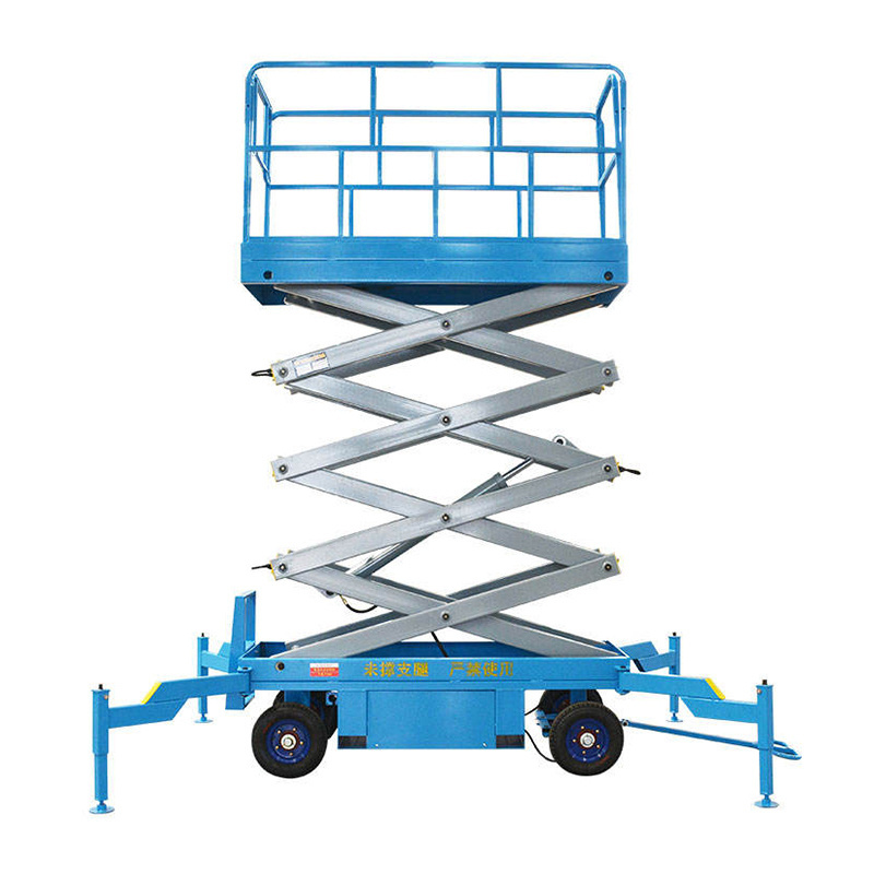 JUELI 10m 12m 14m 18m 300Kg 1T 2T Aerial Work capacity Electric mobile scissor Hydraulic lift tables manlift mobile platform