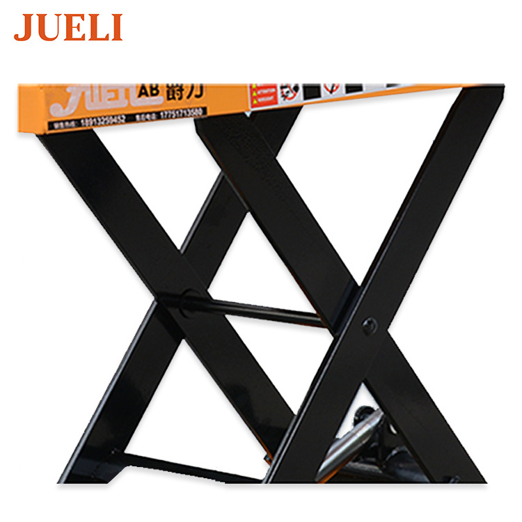 Customizable Height 150kg 300kg 500kg Manual Lift Table With Wheels Hand Hydraulic Scissor Lift Table