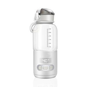 Portable Bottle Warmer, Rechargeable 15000mAh Cordless Baby Bottle Warmer, Bottle Warmer for Breastmilk