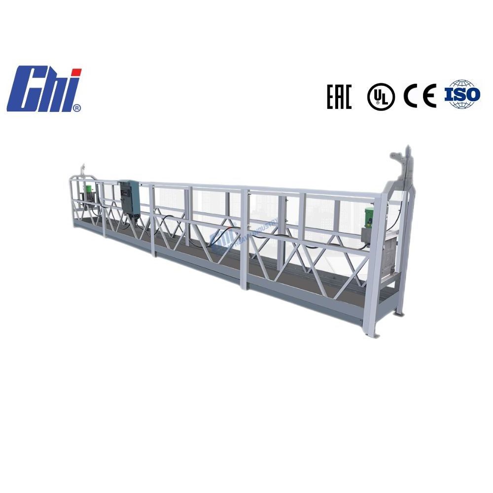 Steel painted ZLP800  building construction lift gondola suspended platform swing stage