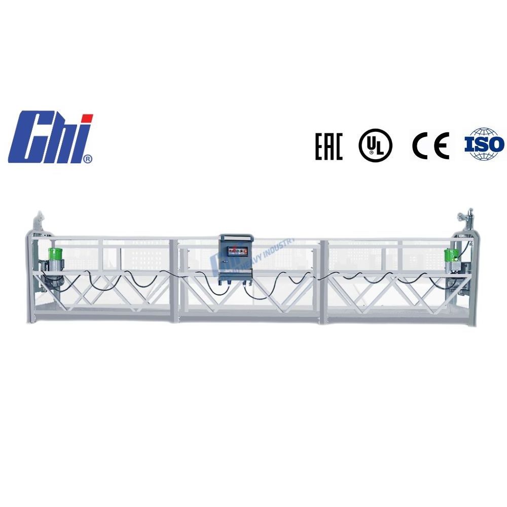 Steel painted ZLP800  building construction lift gondola suspended platform swing stage