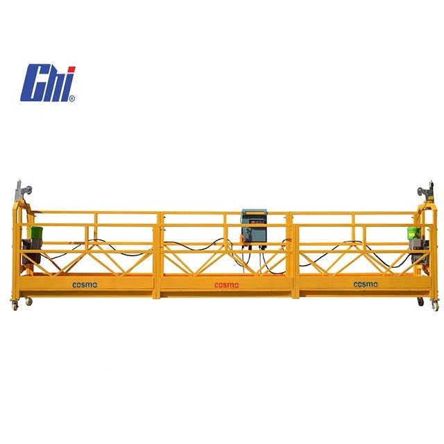 ZLP630 Steel electric painting suspended wire rope platform power climber for high rise building window cleaning machine