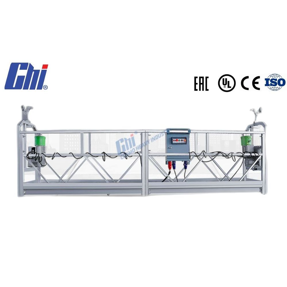 ZLP800  7.5m 800kg Steel Scaffold Platform Aluminum Electric Window Cleaning Suspended Platform