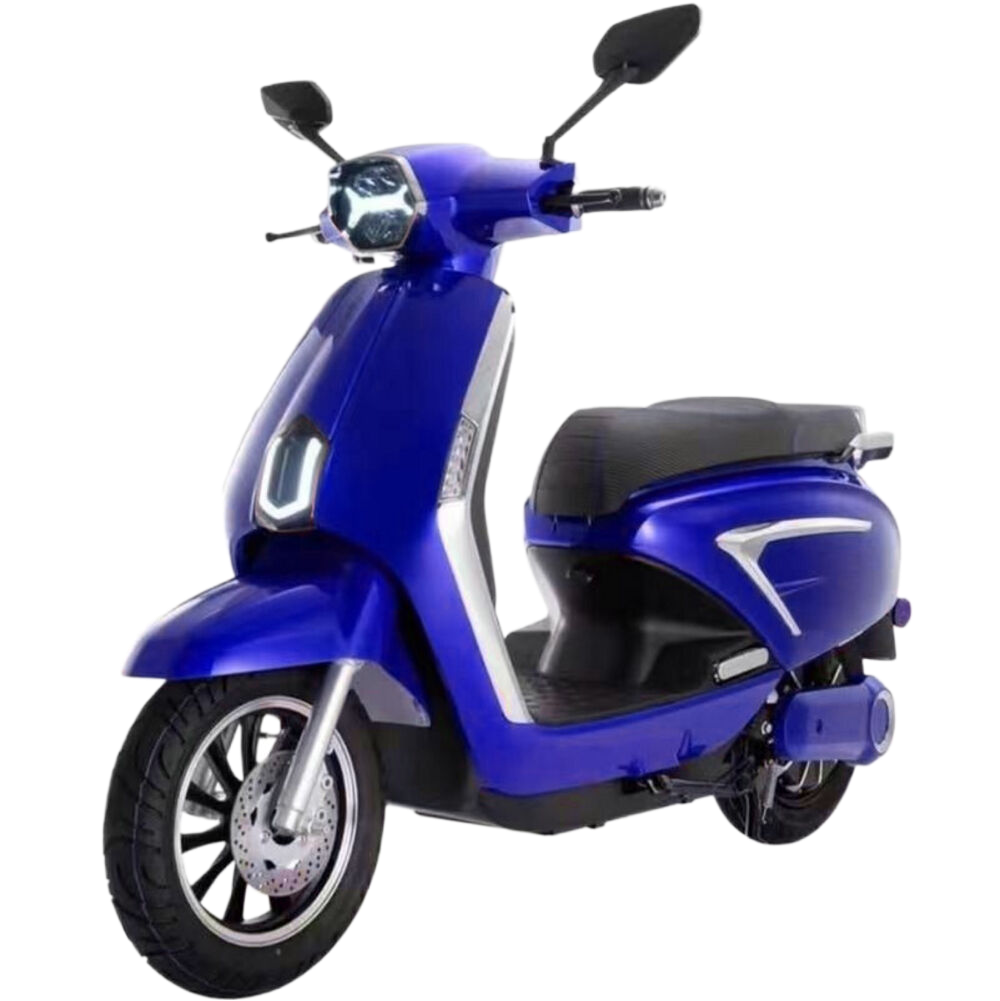 EEC Certified 1200W-2000W Retro Electric Scooter and Racing Motorcycle 60V 20AH Pedal Electric