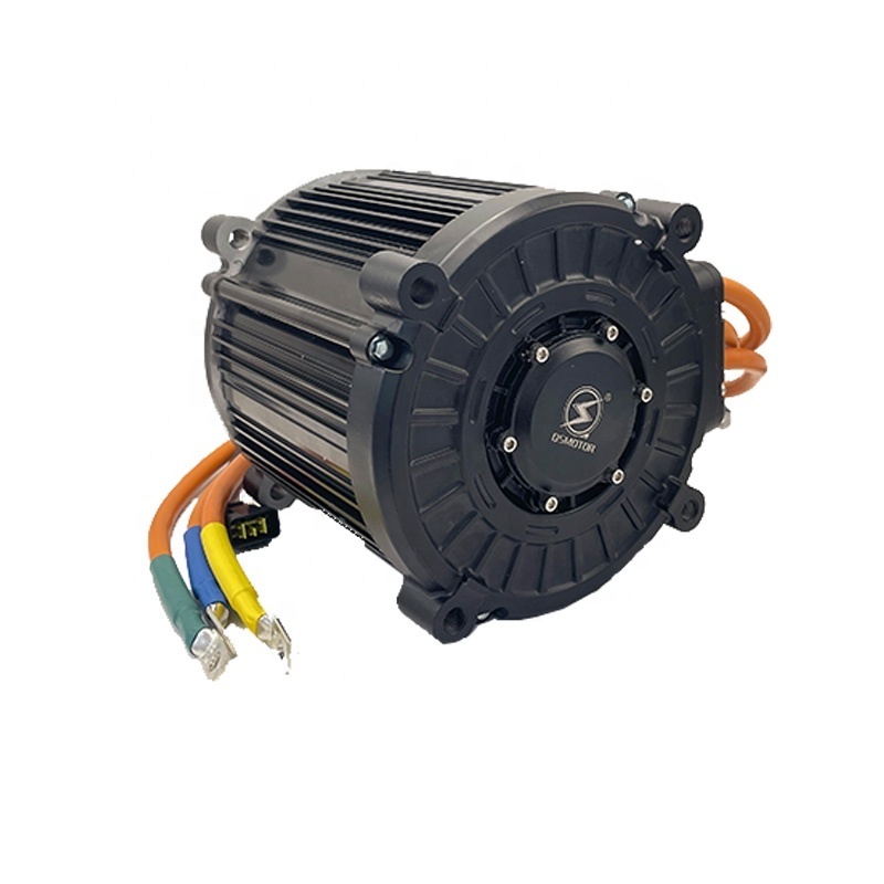 QSmotor mid drive 180 90H 8000W Encoder motor permanent magnet motor peak power 16000W  gear differential motor