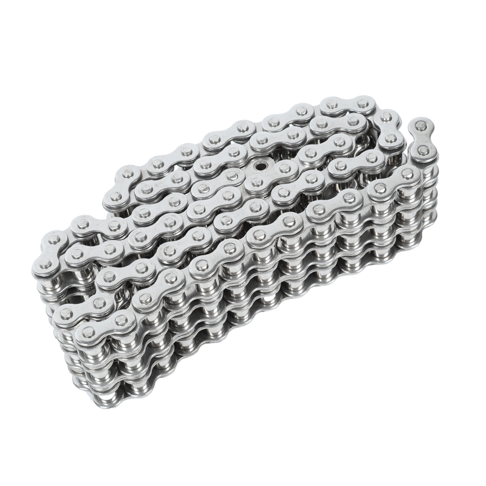 Precision Production Heavy Duty Short Pitch Stainless Steel Three Row Drive Chain Industrial Roller Chain