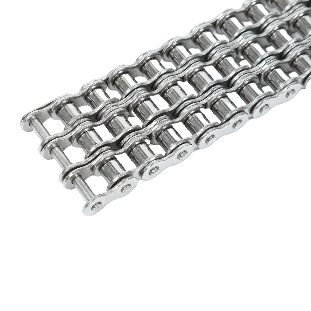 Precision Production Heavy Duty Short Pitch Stainless Steel Three Row Drive Chain Industrial Roller Chain