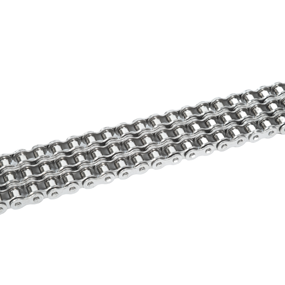 Precision Production Heavy Duty Short Pitch Stainless Steel Three Row Drive Chain Industrial Roller Chain