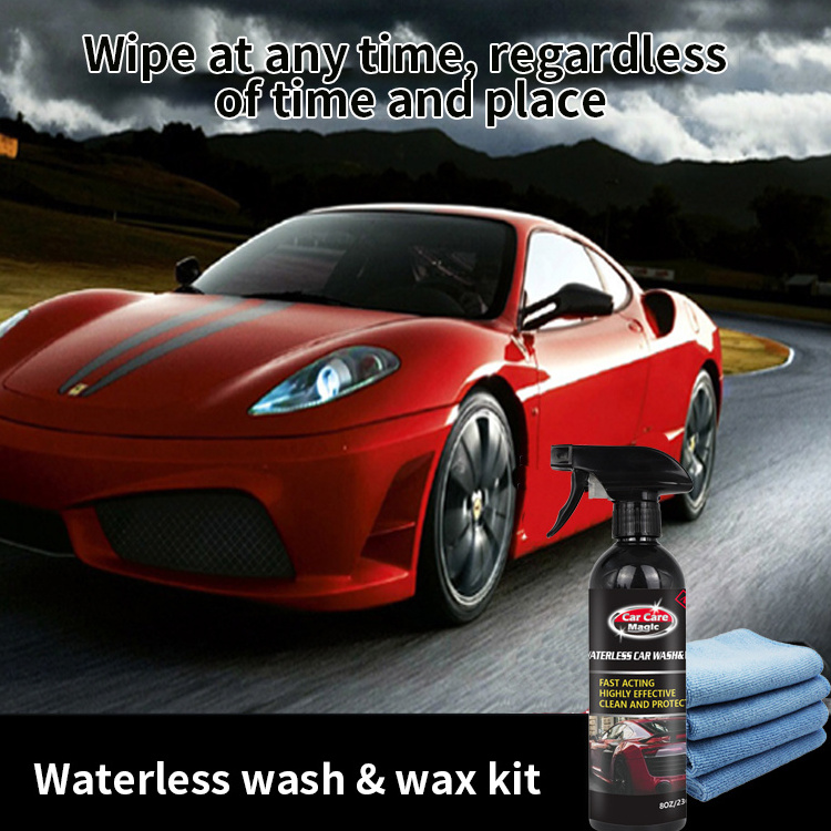 oem waterless wash & wax spray car cleaning kit Wiping Formula-WATERLESS WASH & WAX KIT