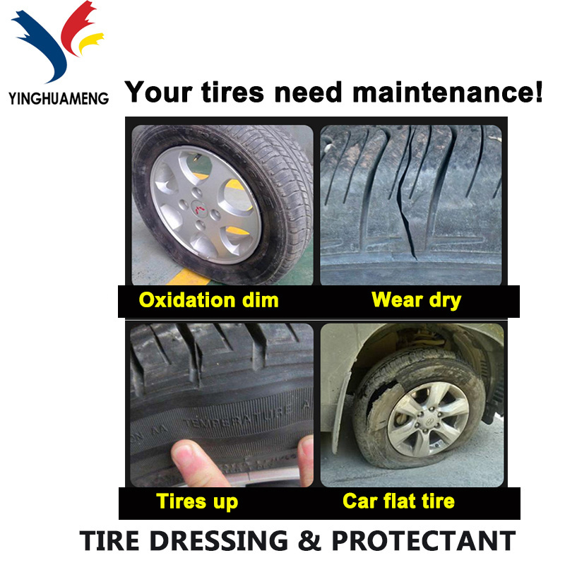 Factory high gloss tyre shine dressing product restore tire colour